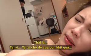 KNMB-059 Riona (30), một người bạn tình lớn tuổi hơn dẫn đầu trong việc xuất tinh vào âm đạo
